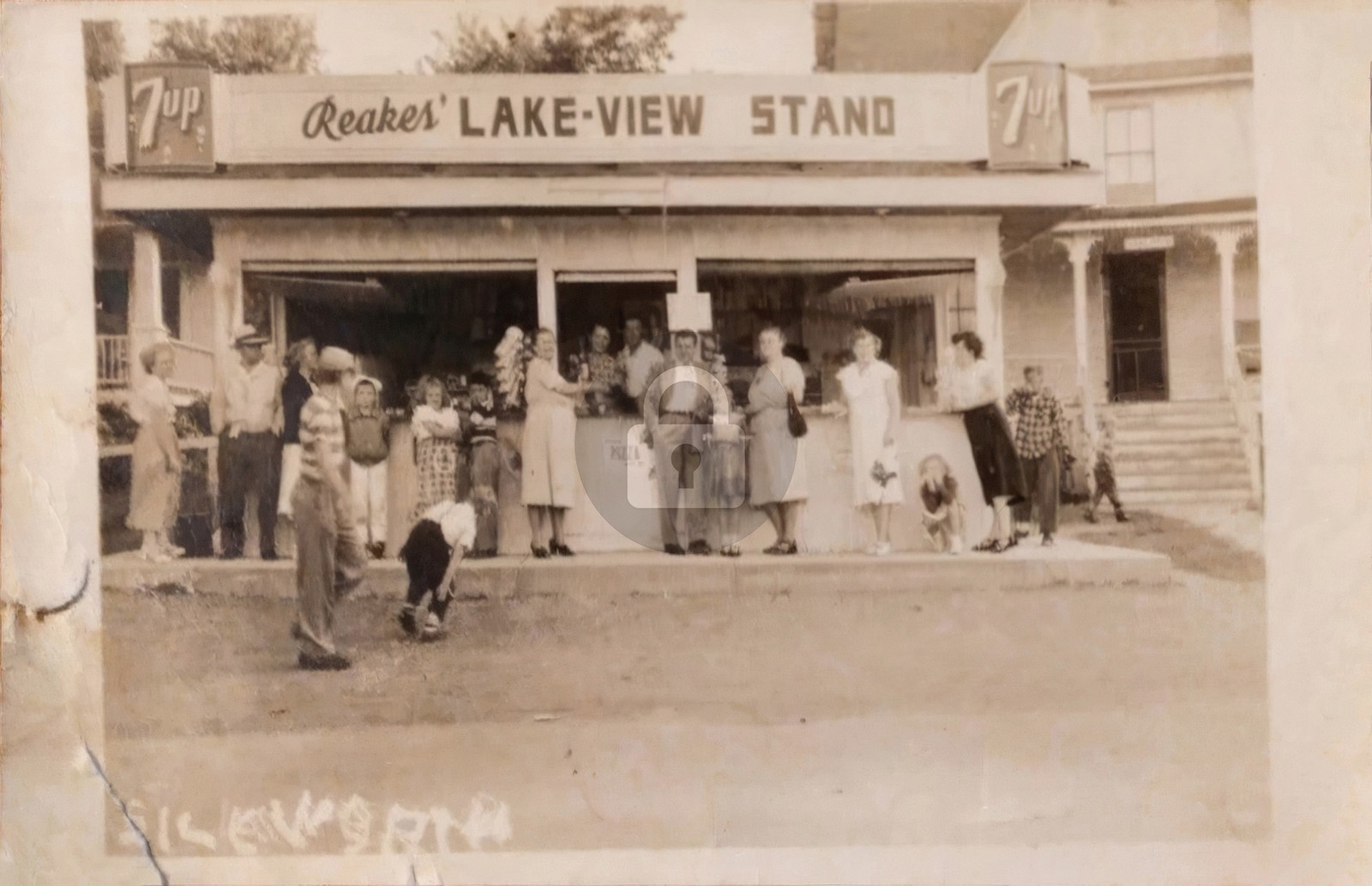 1940s Reakes\' Lake-View Stand Lake Silkworth PA. Advertising RPPC Postcard COPY 1940s Reakes\' Lake-View Stand Lake Silkworth PA. Advertising RPPC Postcard COPY
