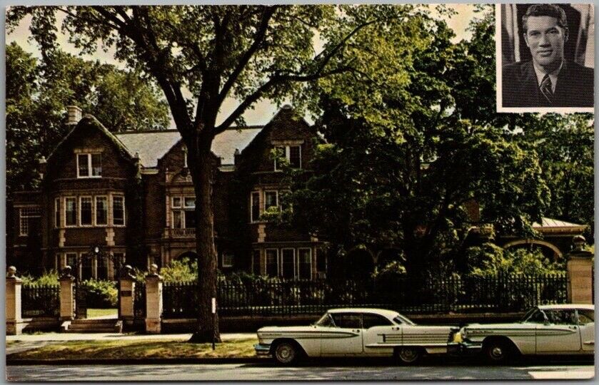 1965 ST. PAUL Minnesota Postcard Governor's Residence / Mansion / HORACE IRVINE