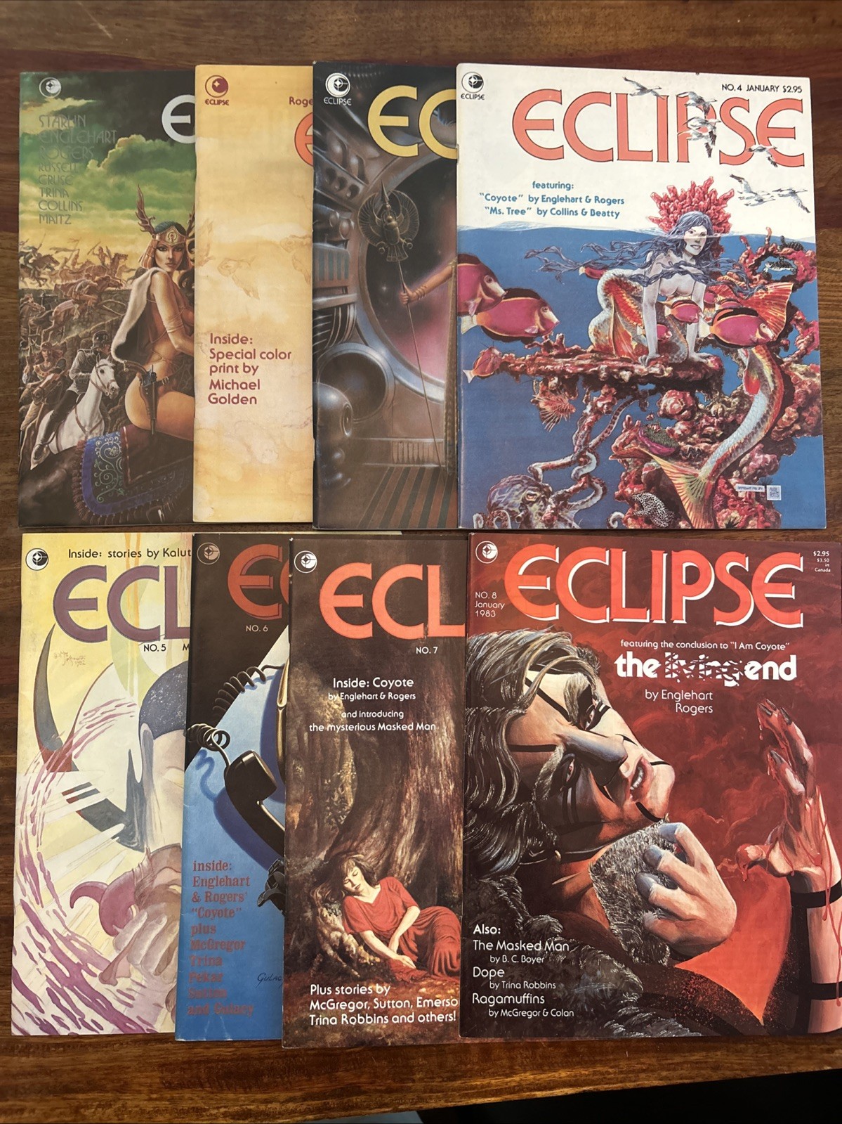 Eclipse magazine 1-8 Lot High Grade