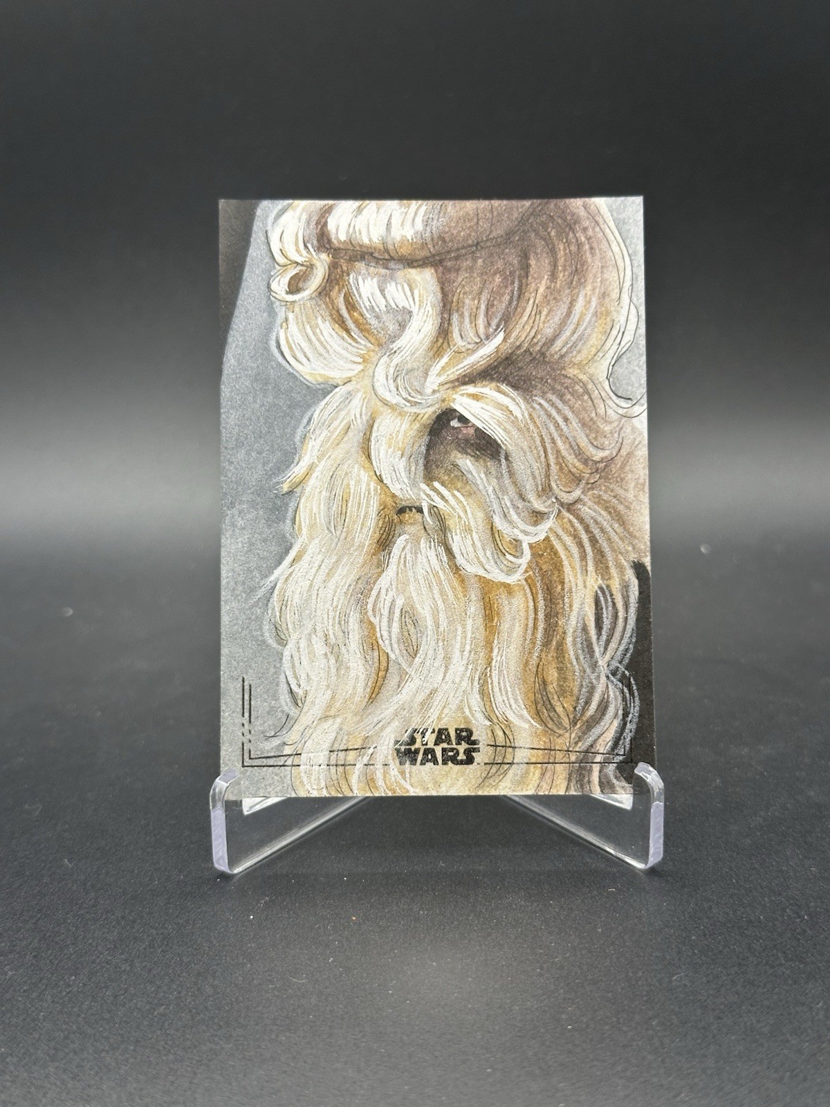2025 Topps Chrome Star Wars Isiah Xavier Bradley Silver Foil Sketch 1/1 Oppo