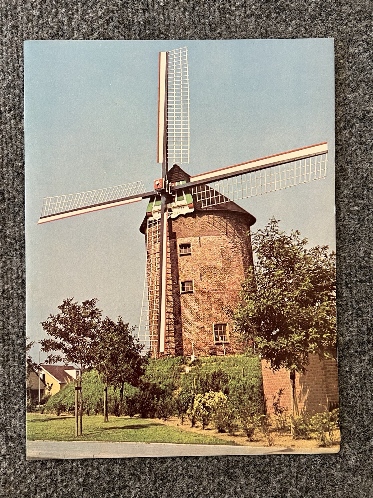 Vintage 1977 Holland America Line Cruise Menu SS Statendam Brick Windmill Cover
