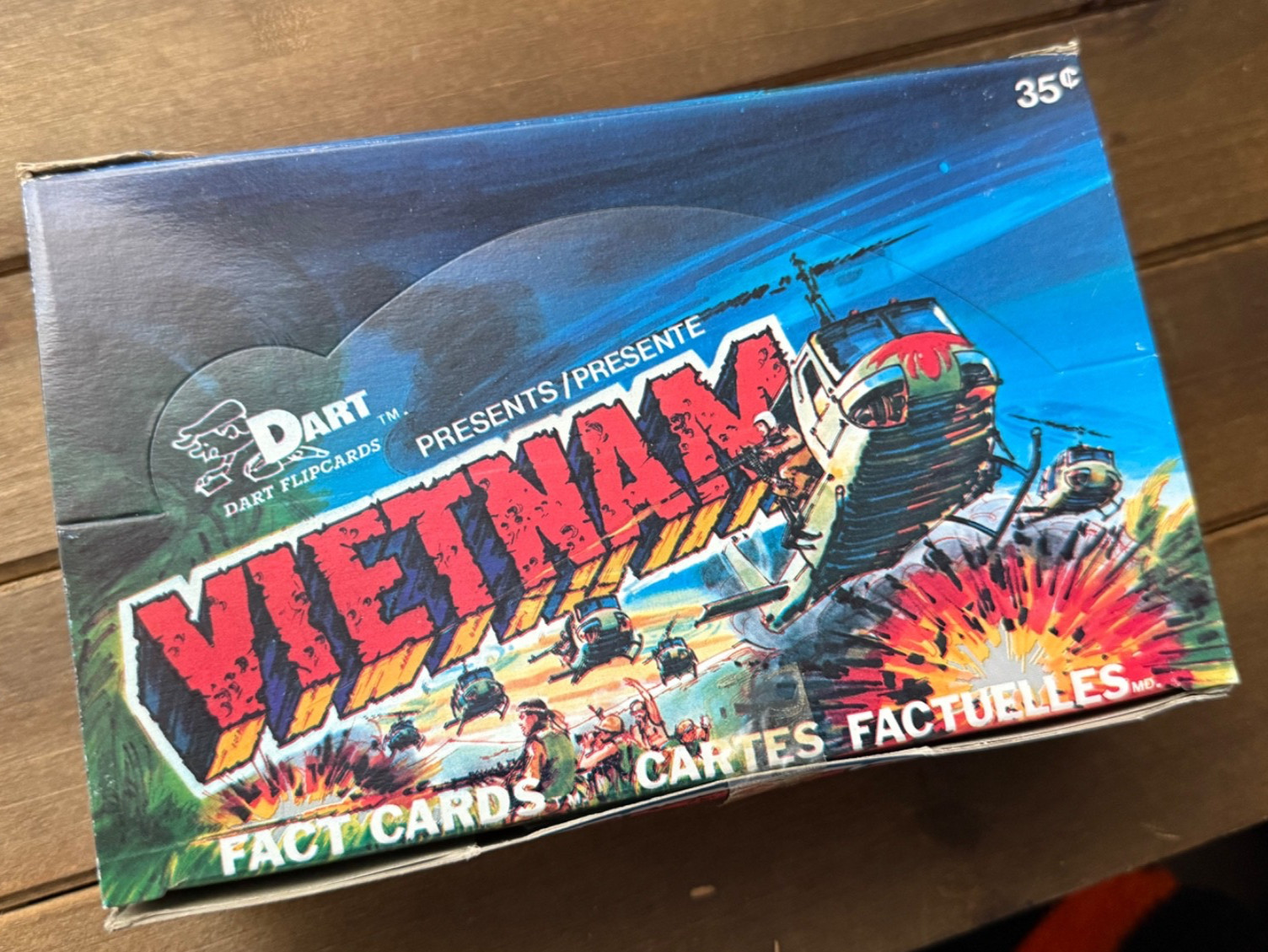 Vietnam Fact Cards - Dart 1988 Trading Cards Box 48 Packs 1980s Flipcards