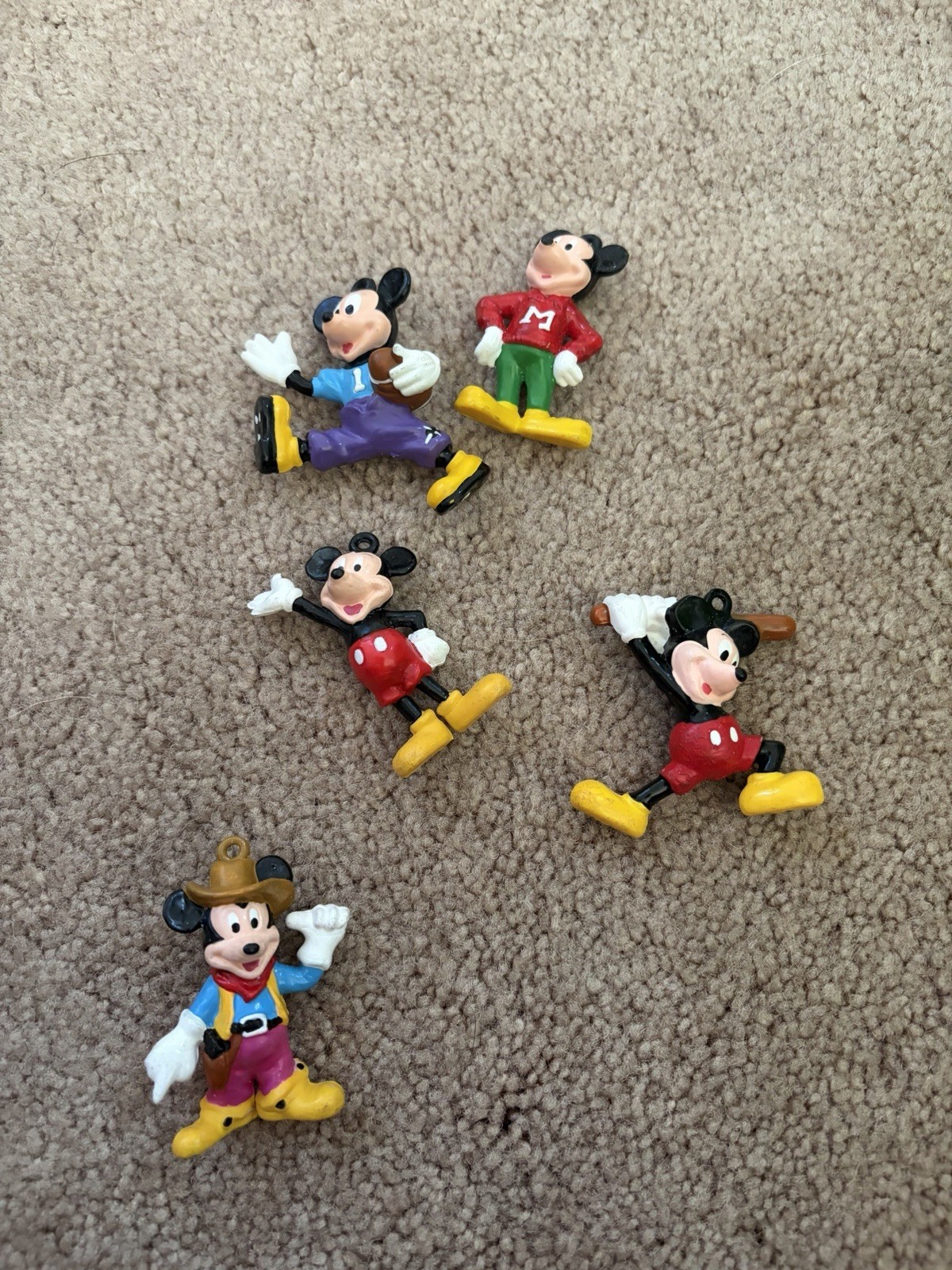 Vintage Disney Mickey Mouse 1980's PVC Figurine Lot of 5 Costumes Applause 2