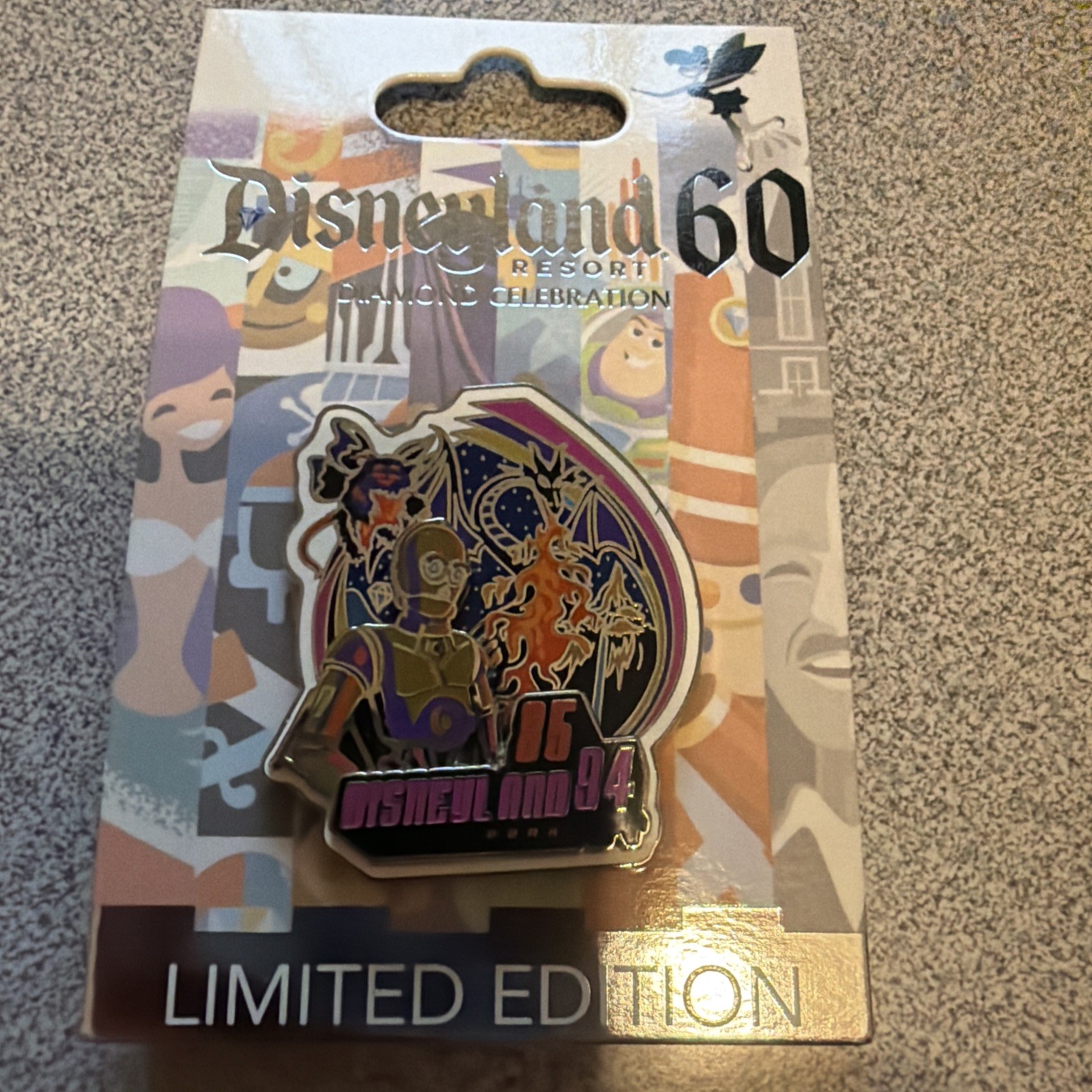 Disneyland Thru The Decades Pin 1985-1994