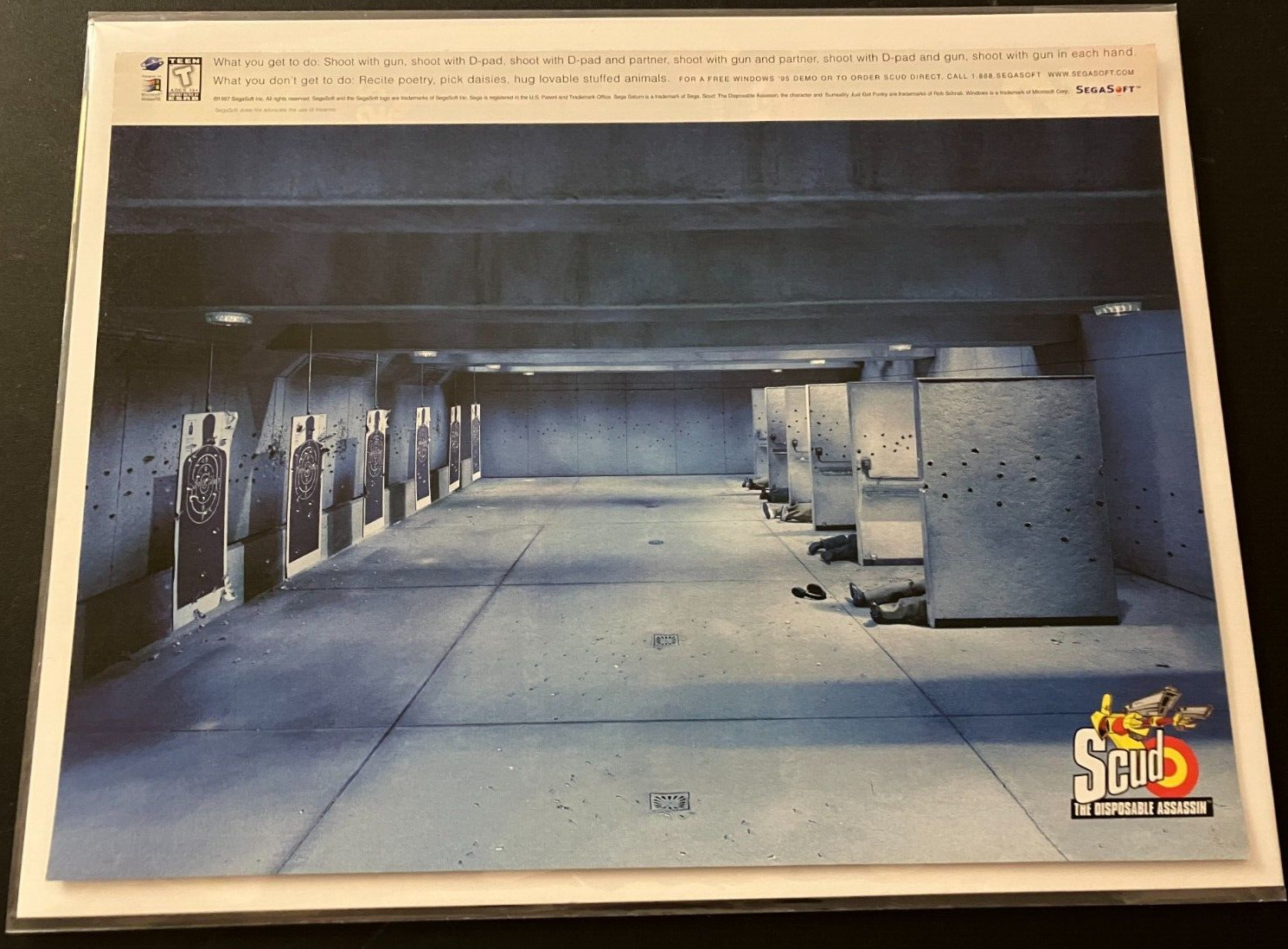 Scud: The Disposable Assassin - Vintage Gaming Print Ad / Poster / Wall Art MINT