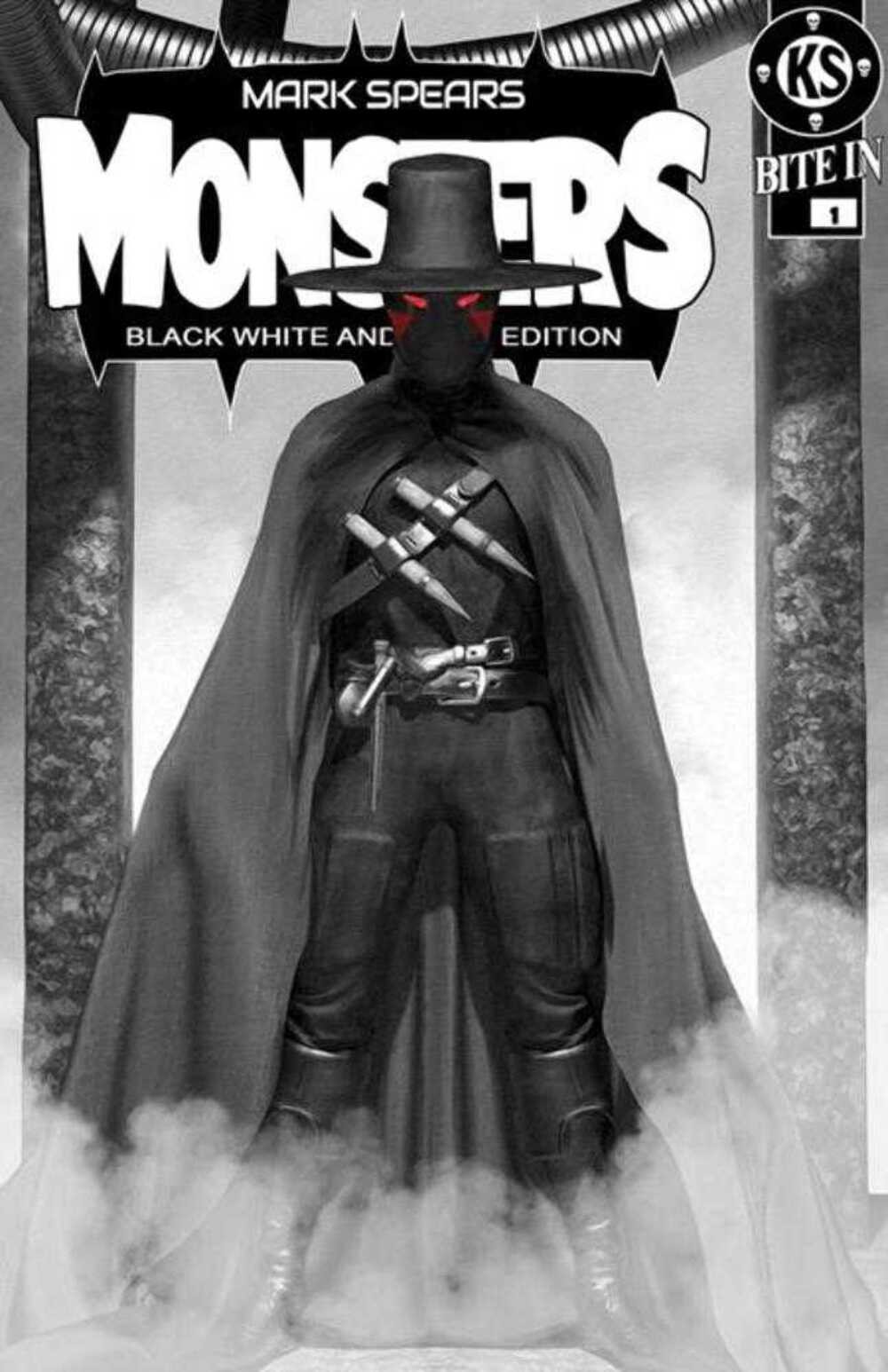 Mark Spears Monsters #1 Black White Dead Edition Comic