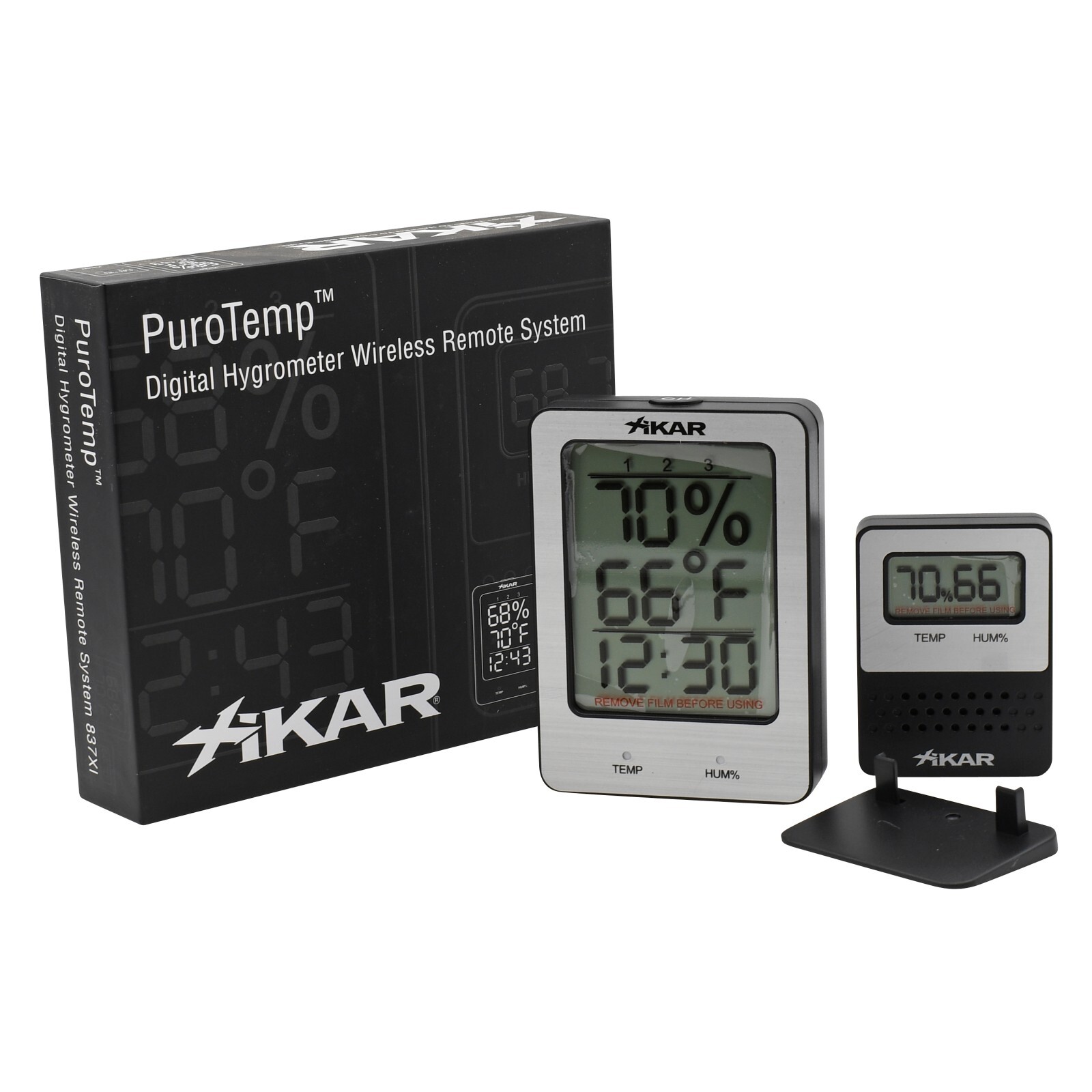 Xikar PuroTemp Hygrometer System, Humidor Temperature/Relative Humidity Display