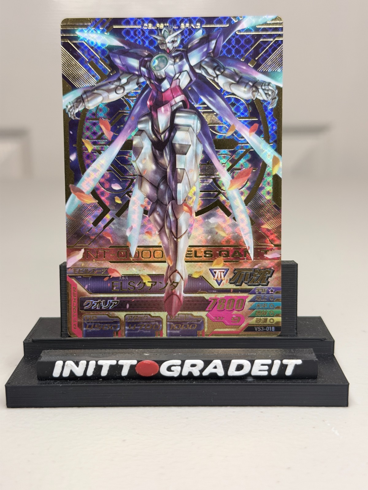 Gundam Try Age ELS Quanta VS3-018 Perfect Rare Holo Japanese