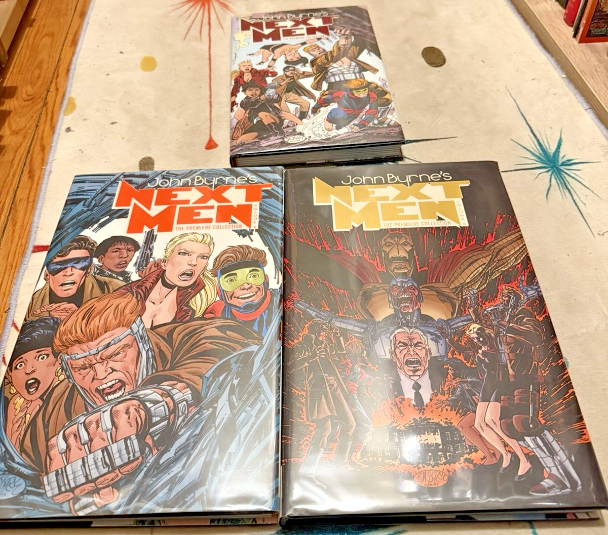 NEXT MEN: PREMIERE EDITIONS/VOLUMES 1-3/John Byrne/IDW/Hardcover/Excellent/First