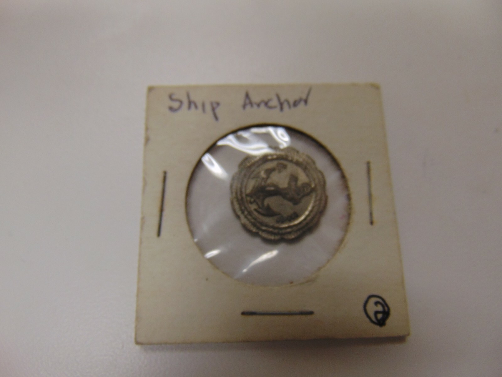 GENUINE OBSOLETE METAL SHIP ANCHOR DEPOSE OR DEPUSE 20 CORSCNNEW HARD TO READ