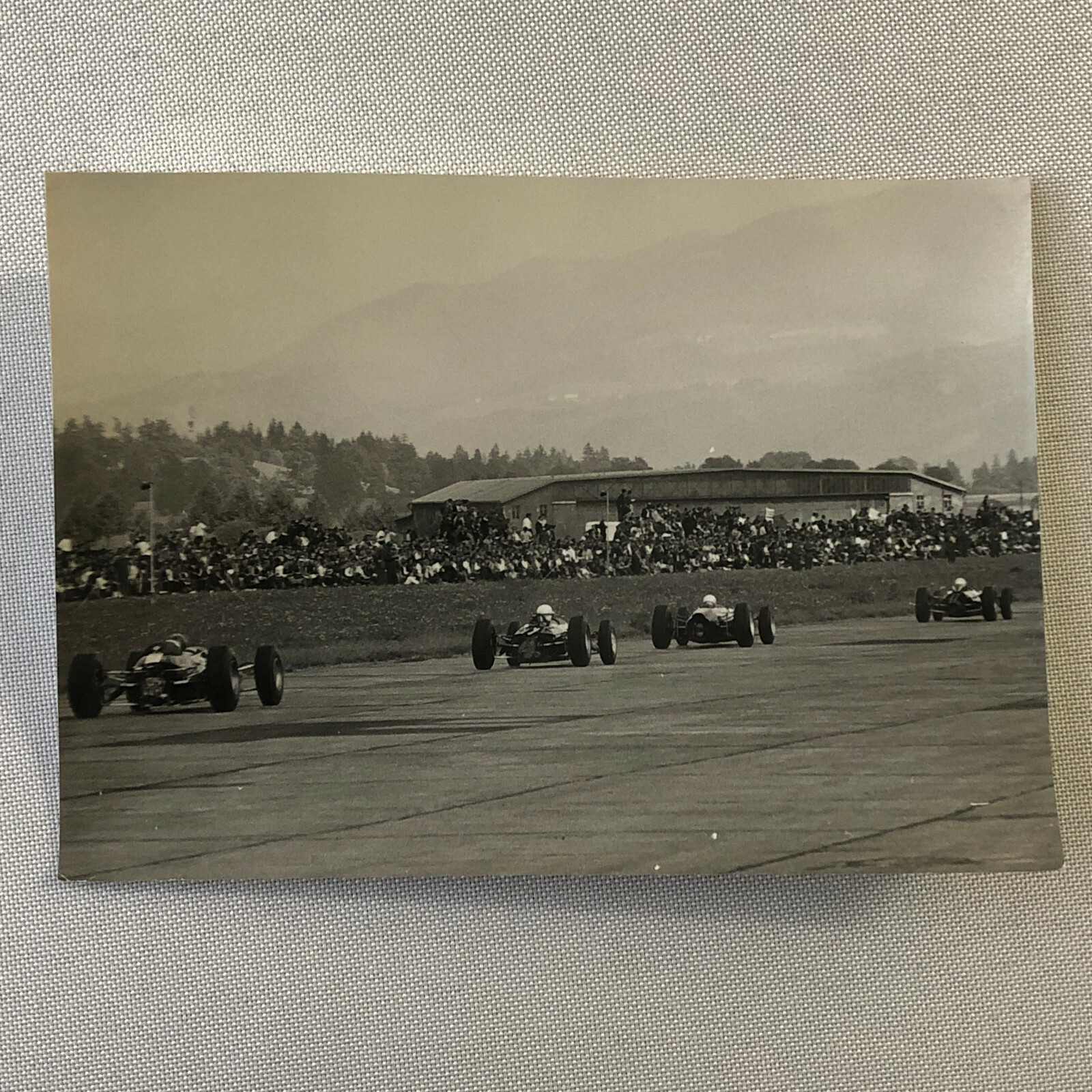 Vintage Grand Prix Car Racing Photo Photograph Print Motorsport Race