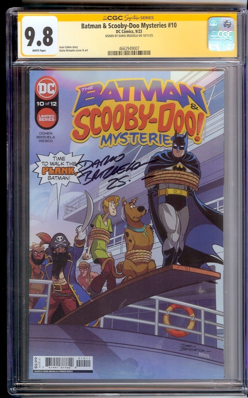 BATMAN & SCOOBY-DOO MYSTERIES #10  CGC 9.8 SS  • SIGNED BY DARIO BRIZUELA