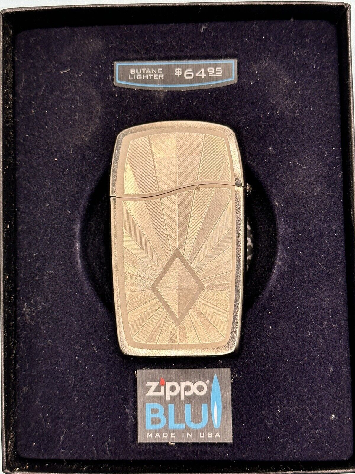Mesmerized Zippo BLU Butane Lighter NEW In Box