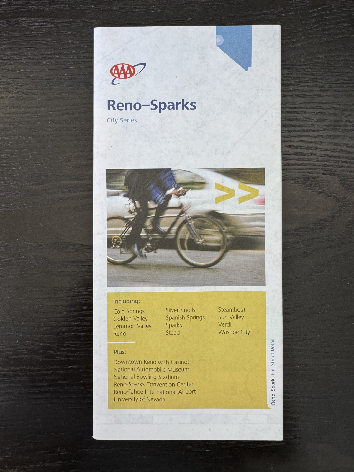 AAA Road Map-The Map of RENO - SPARK , Nevada -City Series -2018-
