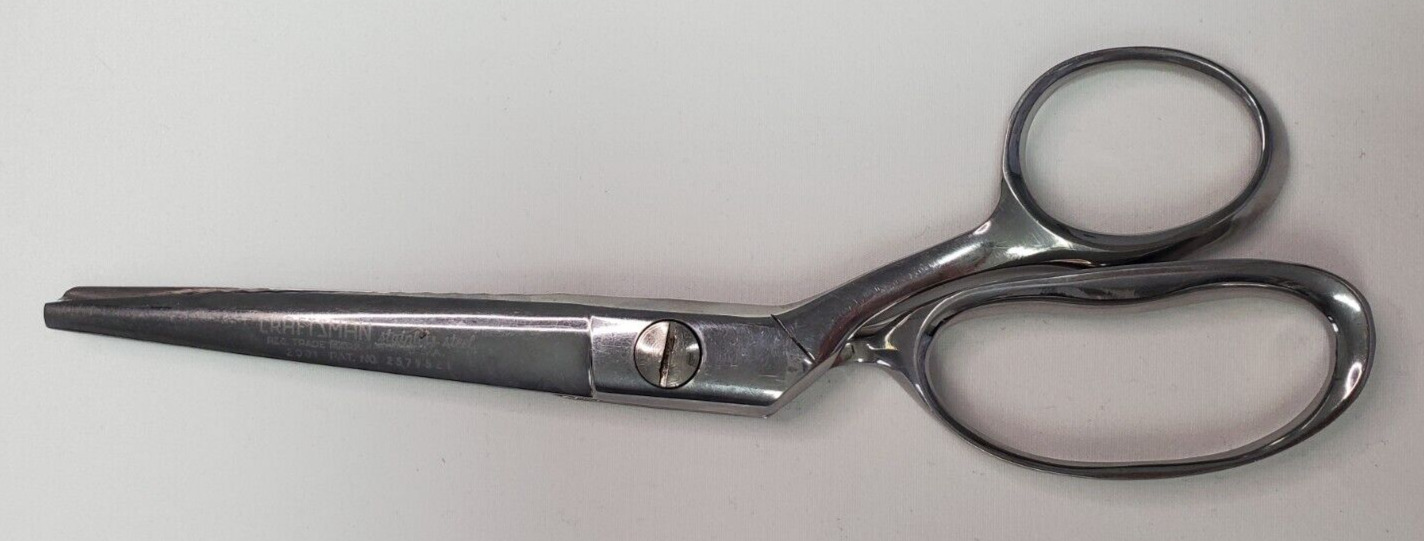Vintage Craftsman Stainless Steel Serrated Scissors 9\