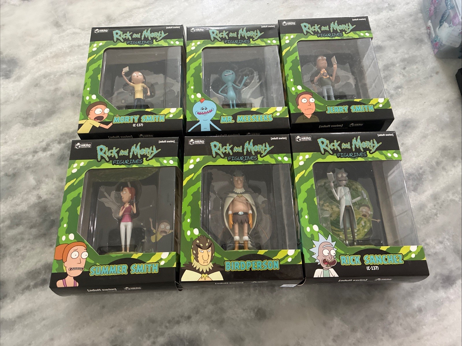 Rick And Morty Figurines Includes Rick Sanchez Lot Of 6 All New Sealed 