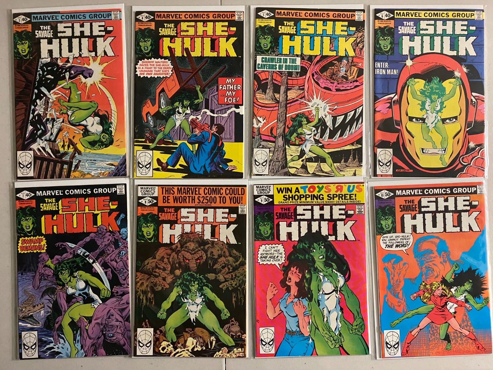 Savage She-Hulk lot #3-23 Direct Marvel (average 8.0 VF) 21 diff (1980 to 1981)