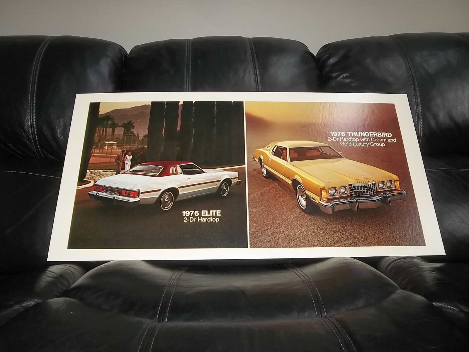 vintage 1975 oem ford thunderbird elite poster showroom dealership