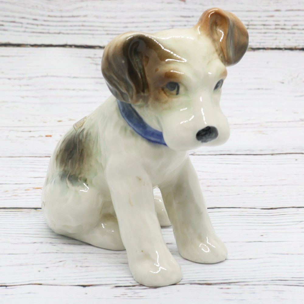 Rare Bretby Fox Terrier Dog Figurine - Vintage 1940\'s