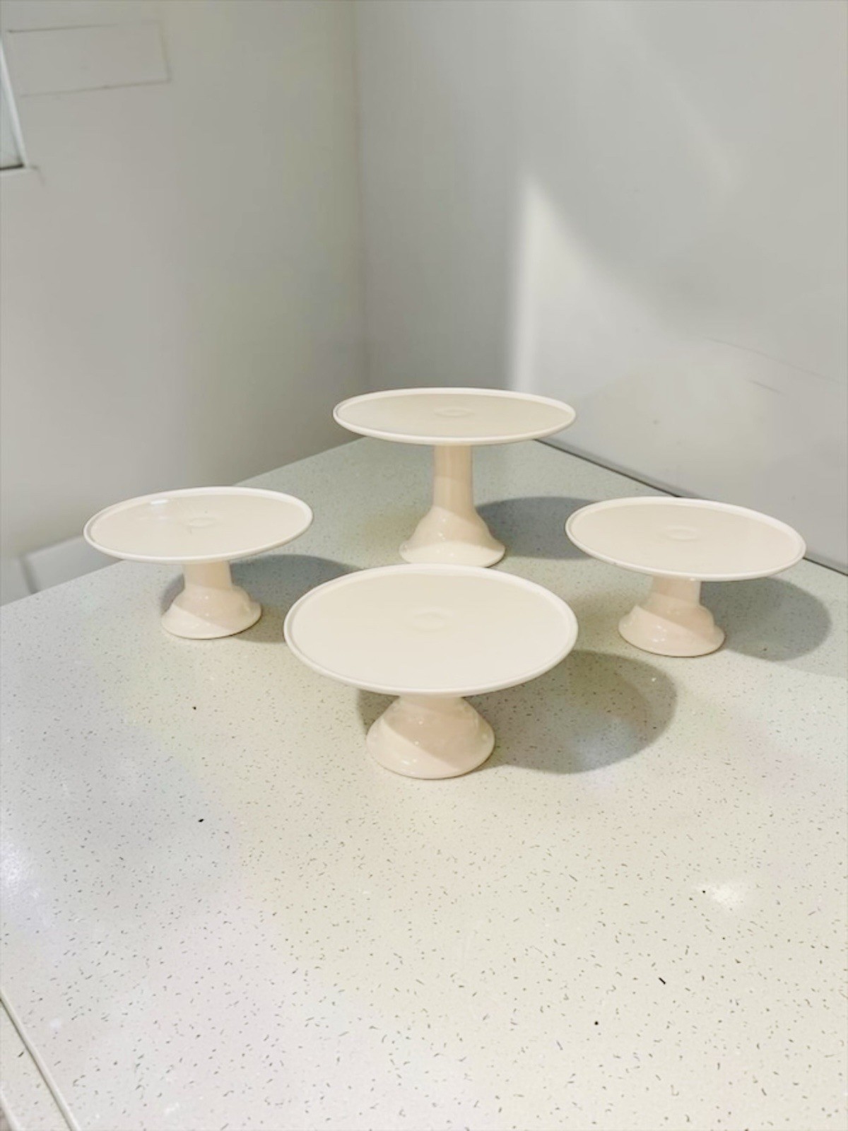 VTG 60s MCM Plastics Inc St Paul Interlocking Cake Stand Airline Galleyware