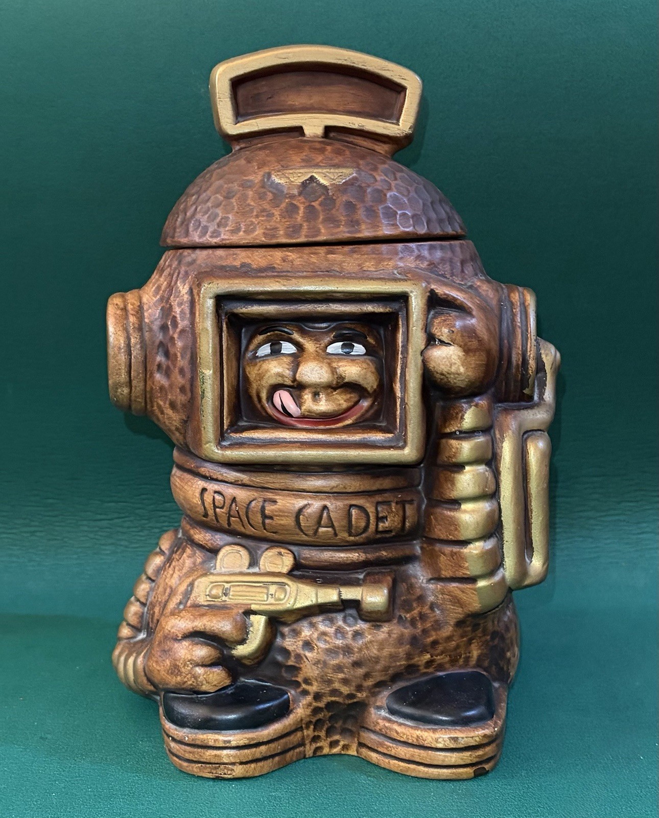 Vintage California Originals Space Cadet Cookie Jar Astronaut Ceramic Canister Vintage California Originals Space Cadet Cookie Jar Astronaut Ceramic Canister