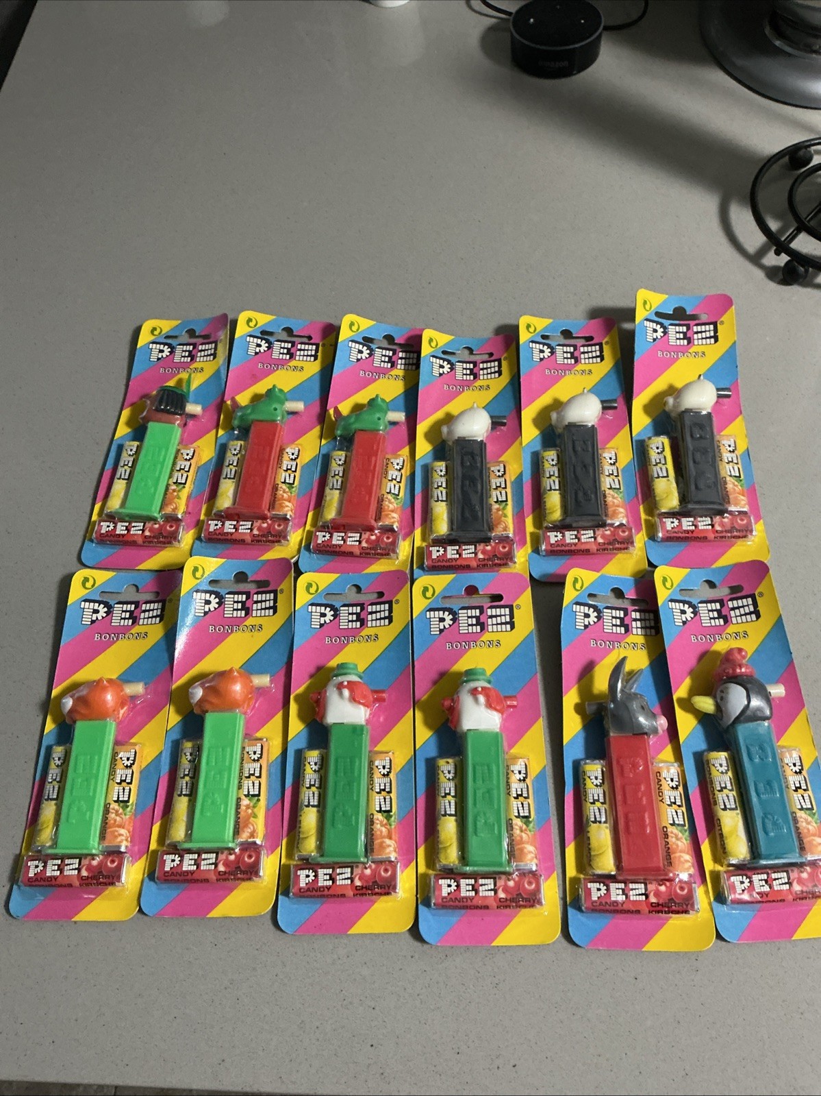 pez bonbons merry music maker whistle vintage lot of 12 Indian Clown Donkey More