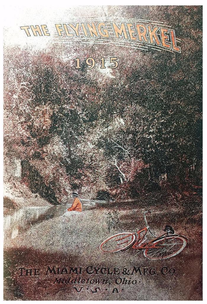1915 FLYING MERKEL antique bicycle CATALOG copy vintage MIAMI CYCLE motorcycle