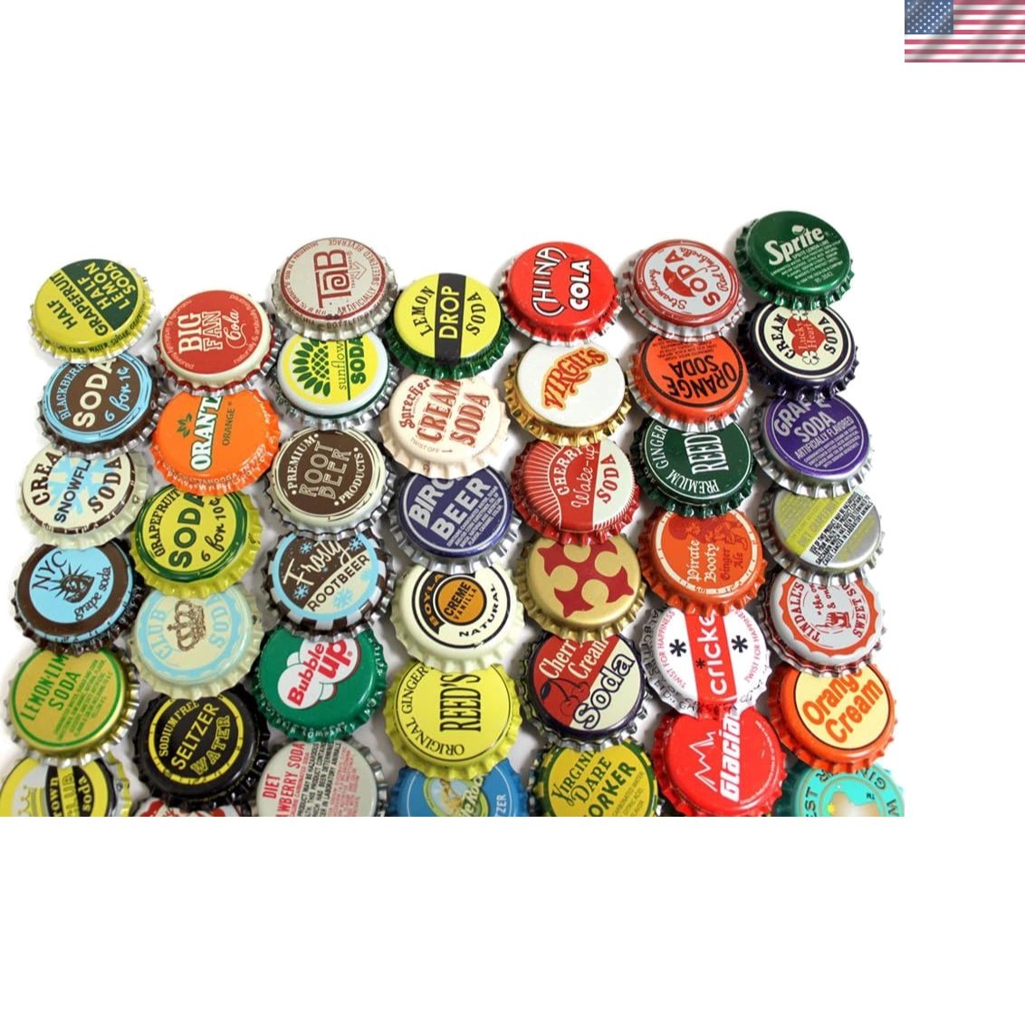 100 Vintage and Vintage Inspired Bottle Caps Random Mix