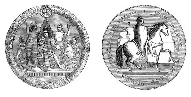 The Great Seal of King William IV c1895 From Cassells Illustrated - Old Photo