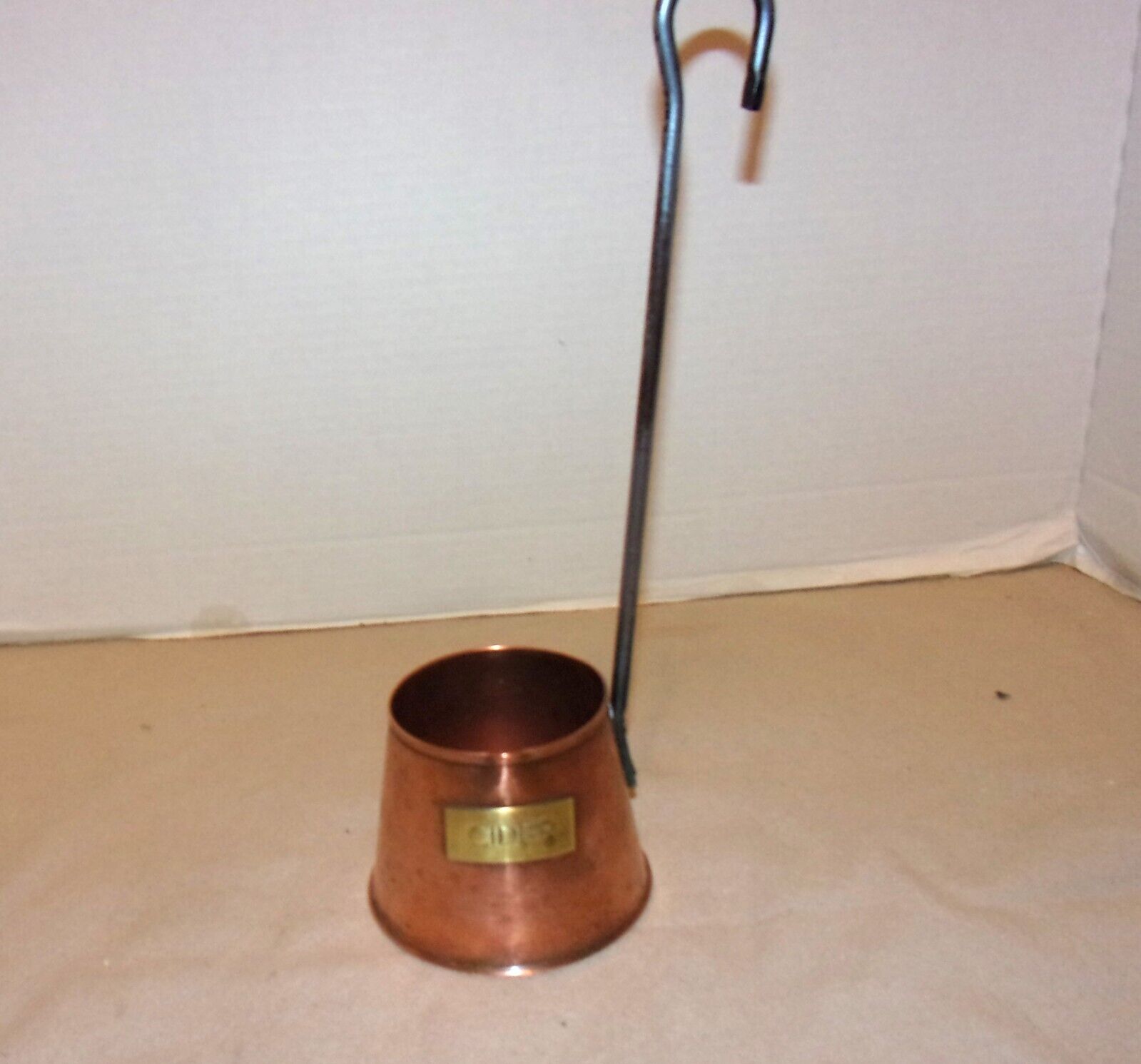 Solid Copper & Solid Brass Apple Cider Ladle w/Handle & Hanging Loop