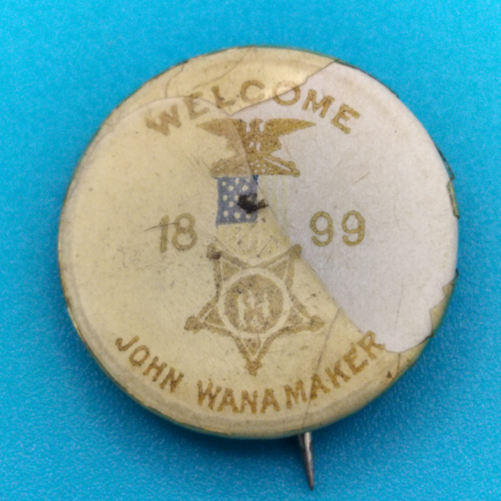 Rare Antique 1899 GAR John Wanamaker Pin Phila Civil War Militaria PHIL PENN Rare Antique 1899 GAR John Wanamaker Pin Phila Civil War Militaria PHIL PENN
