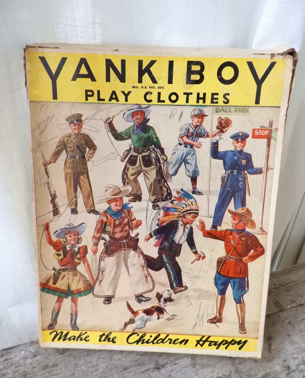 Vtg 1950's RARE Play Costume Yankiboy Play Clothes Majorette sz 10