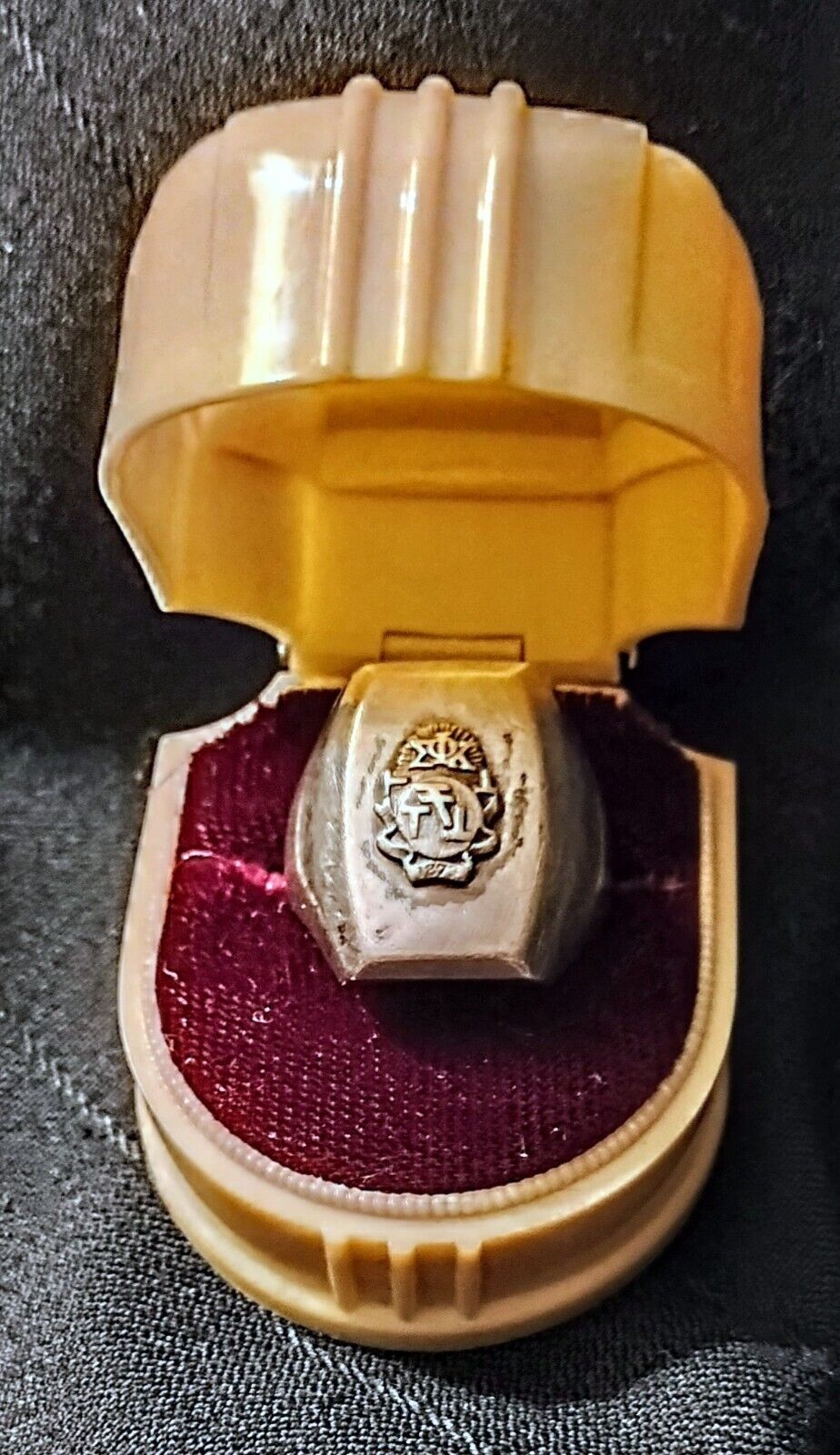 PRICE DROP, YO RARE Phi Sigma Kappa Sterling Crest Ring New SALE Price
