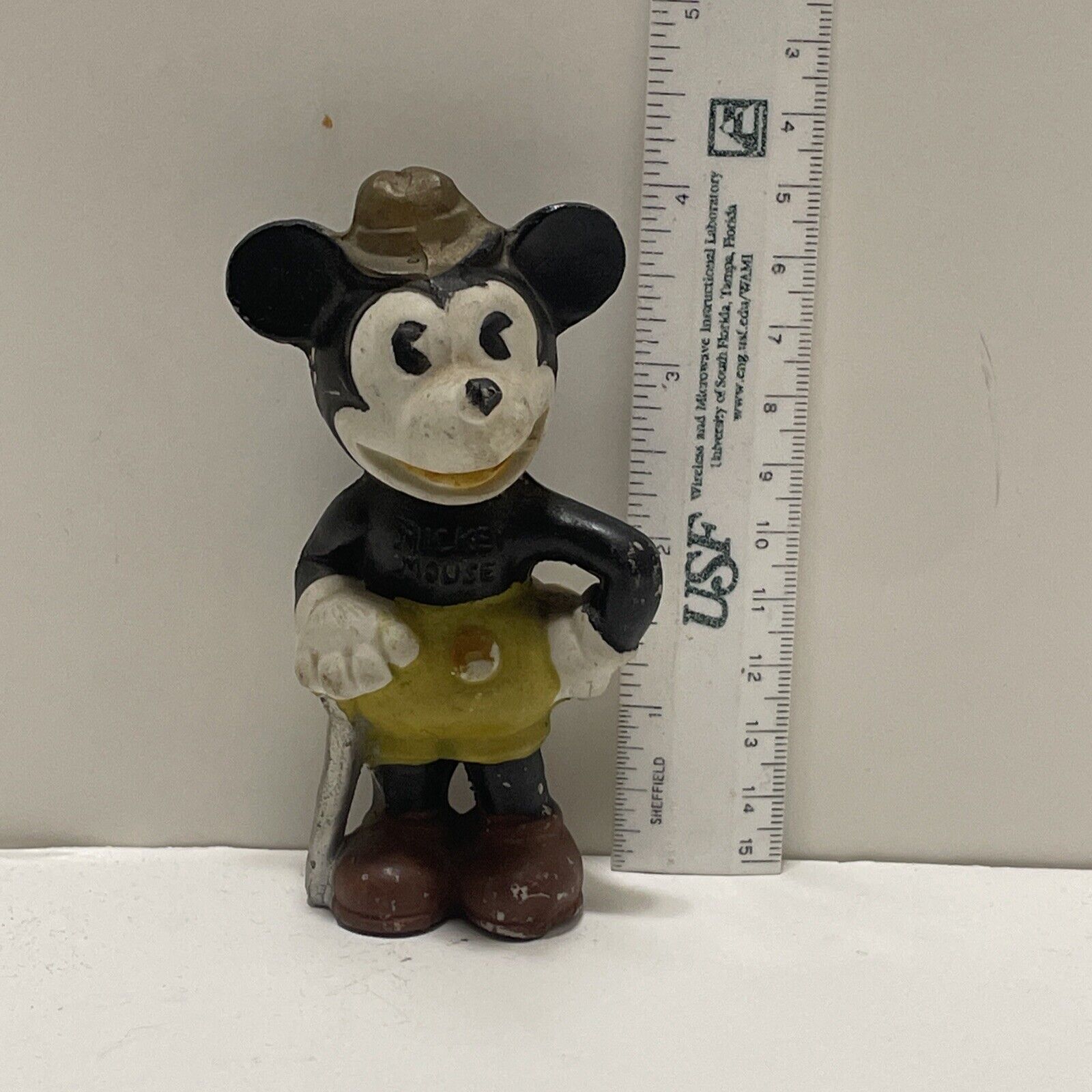 1930s Antique WALT DISNEY Mickey Mouse Ceramic Bisque Doll made in Japan