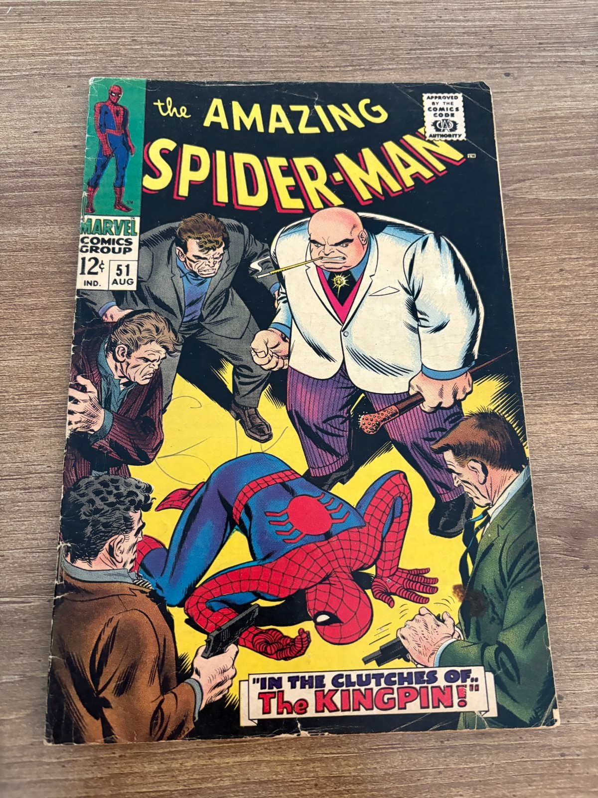 The Amazing Spider-Man # 51 VG Marvel Comic Book 2nd Kingpin Appearance 16 J347