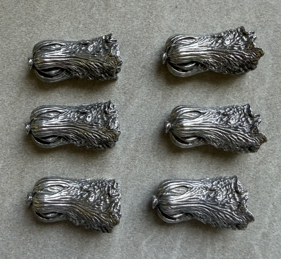 Vintage Royal Selangor Pewter Chopstick Rests, Set of 6 - MPN 014652R
