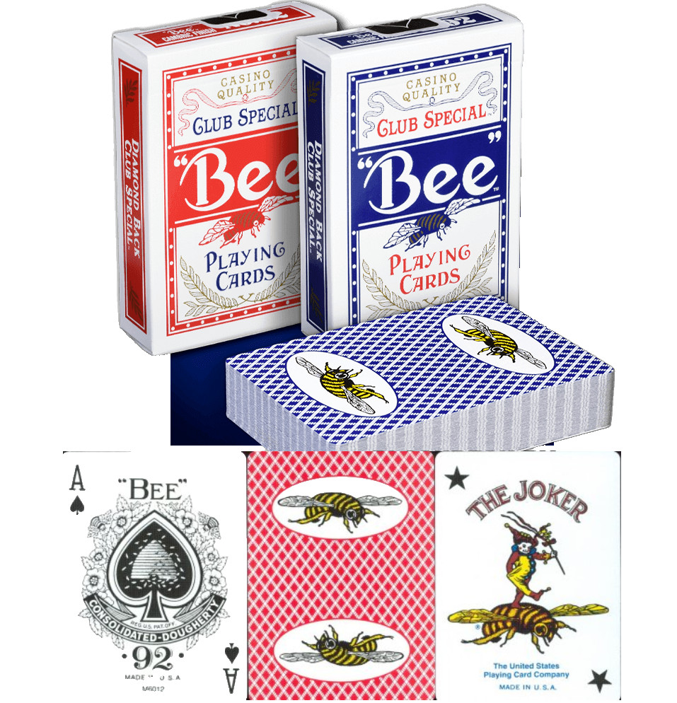 Lot 2 CASINO BUMBLE BEE BACK Playing Red & Blue Deck Bicycle Ohio Box, KY Cards Lot 2 CASINO BUMBLE BEE BACK Playing Red & Blue Deck Bicycle Ohio Box, KY Cards