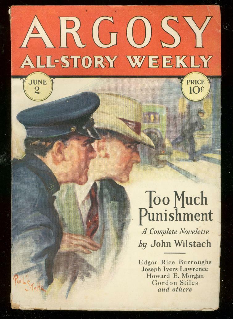 ARGOSY JUNE 2 1928-APACHE DEVIL-EDGAR RICE BURROUGHS VG/FN ARGOSY JUNE 2 1928-APACHE DEVIL-EDGAR RICE BURROUGHS VG/FN