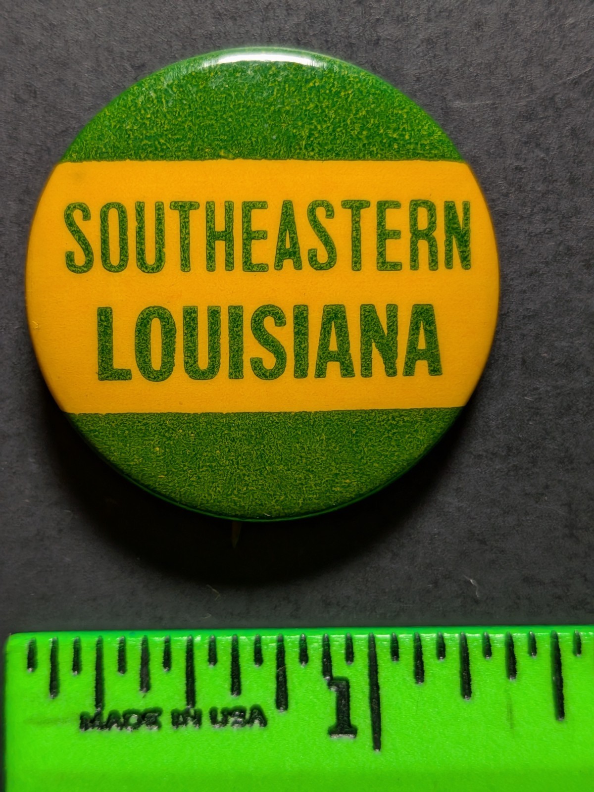 Vintage Southeastern Louisiana College University Pinback Pin