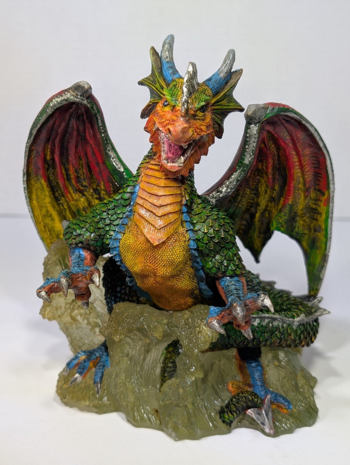 Vintage Dragon Figurine Statue Mystical Mythical Medieval Collectible 5\