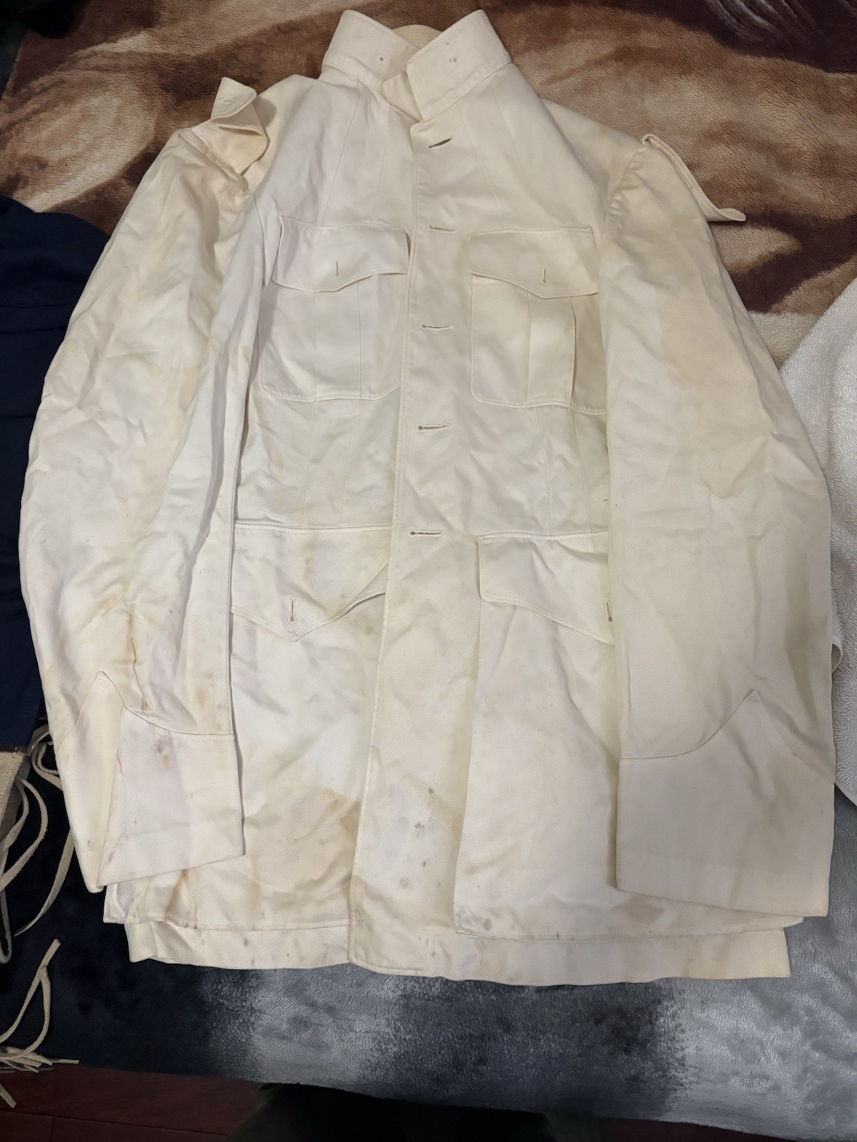 WW2 Named US Marines Dress Whites Uniform Original Jacket Pants Named
