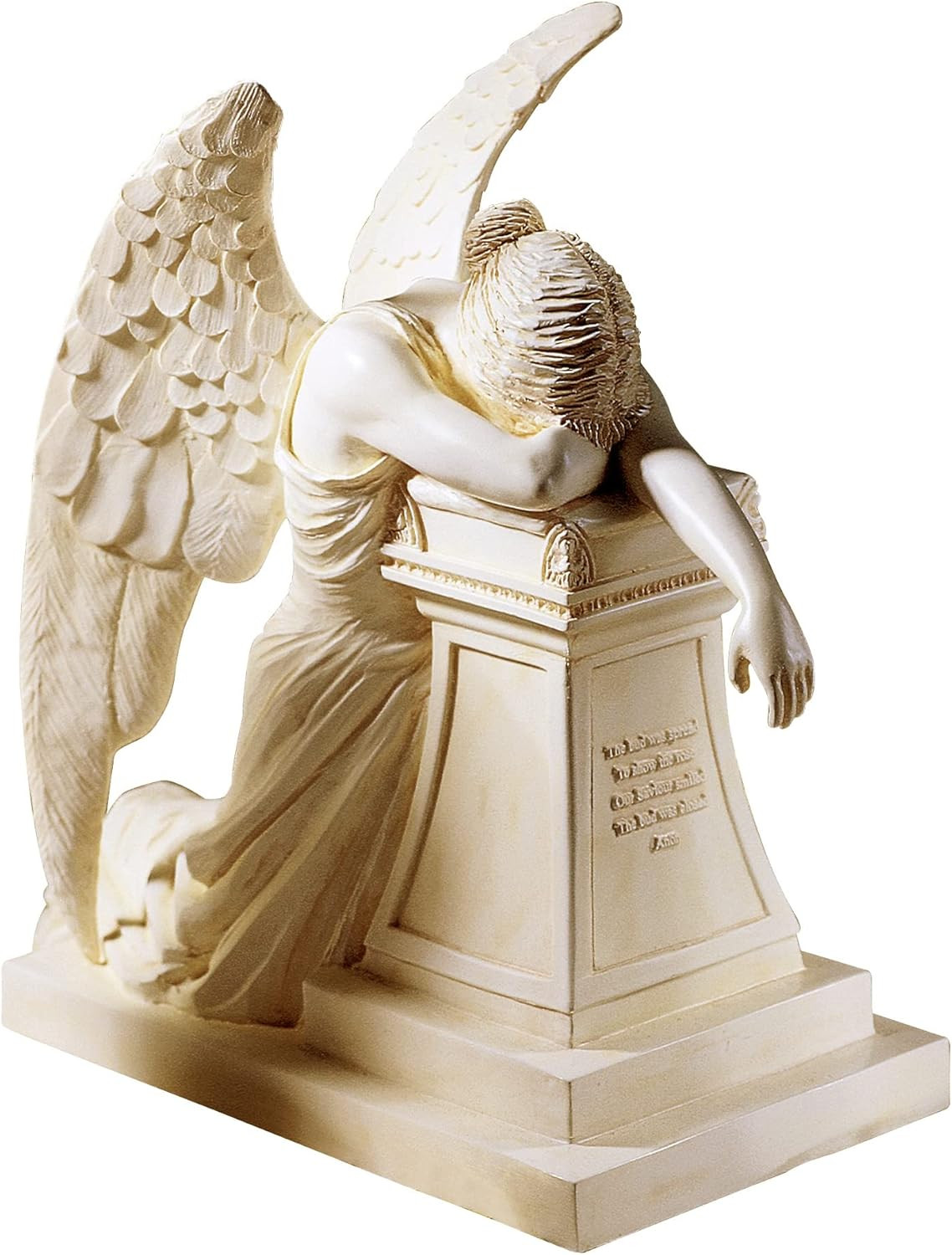 Elegant Angel of Grief Desktop Statue - A Touching Tribute for Any Space