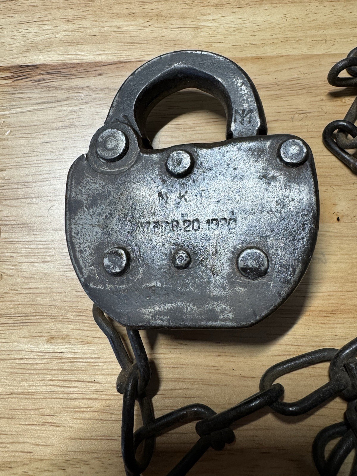 Vintage Nickel Plate Road N.K.P Railroad Vintage Adlake Padlock 1920 Vintage Nickel Plate Road N.K.P Railroad Vintage Adlake Padlock 1920