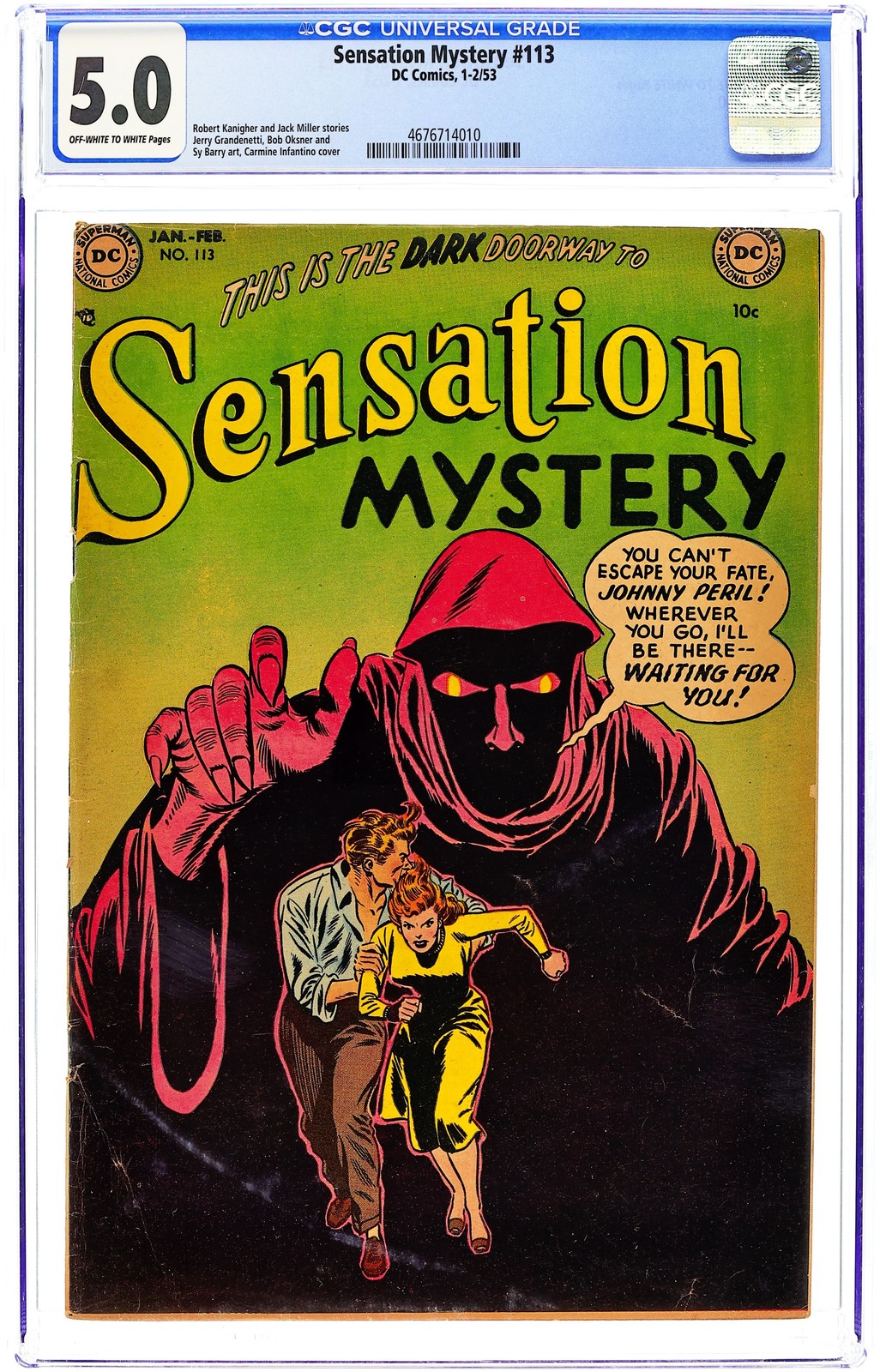 Sensation Mystery #113 CGC 5.0 1953 4676714010