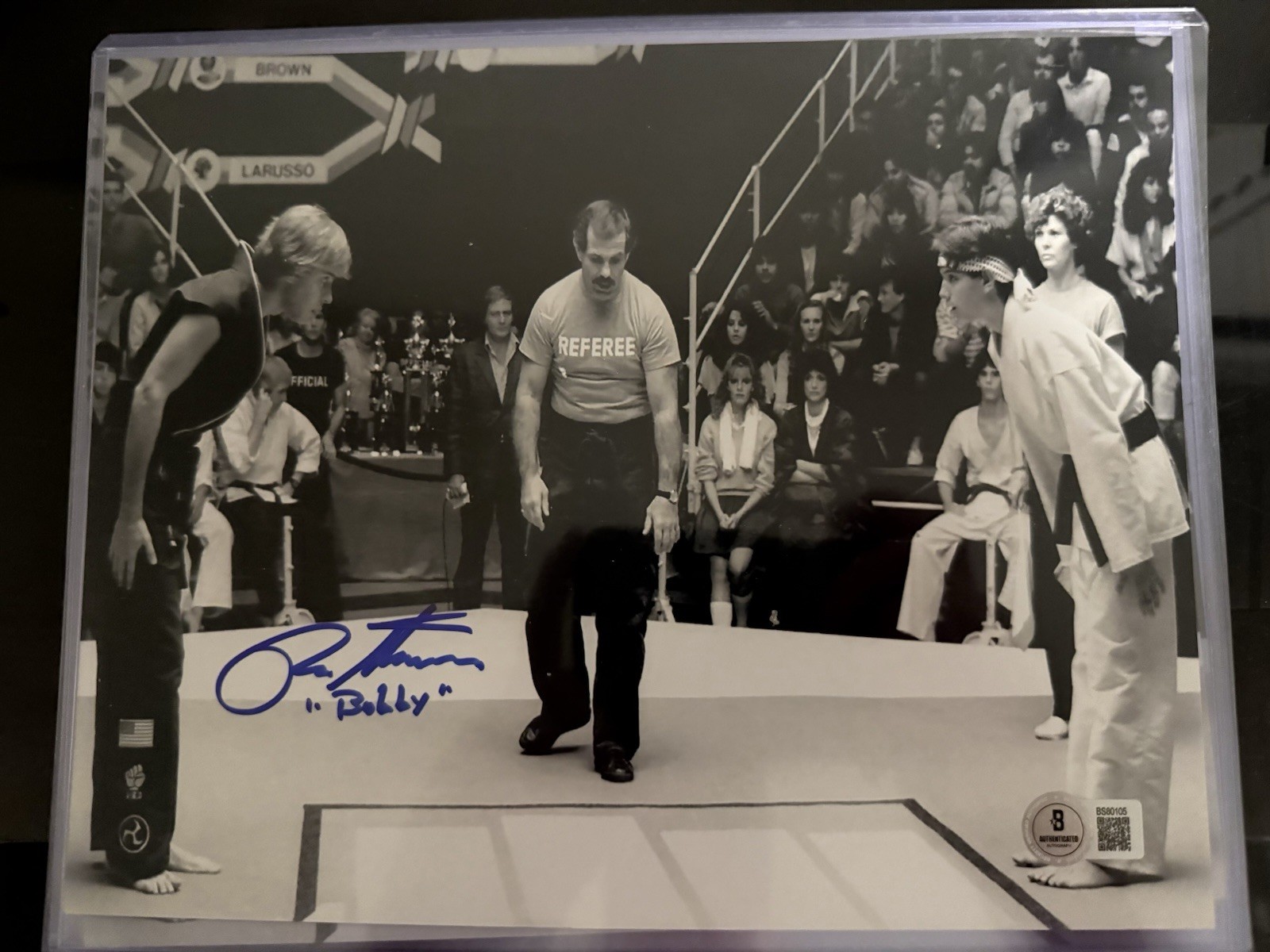 Ron Thomas (Bobby) Signed Original Karate Kid Photo - Beckett BAS Authentication