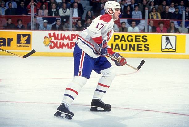 John LeClair Montreal Canadiens skates on the ice at the 1991 Divi- Old Photo