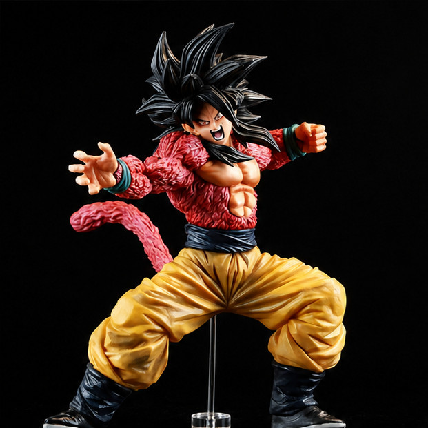 26cm Anime Dragon Ball Z  Super Saiyan 4 Son Goku Action Figures PVC Statue