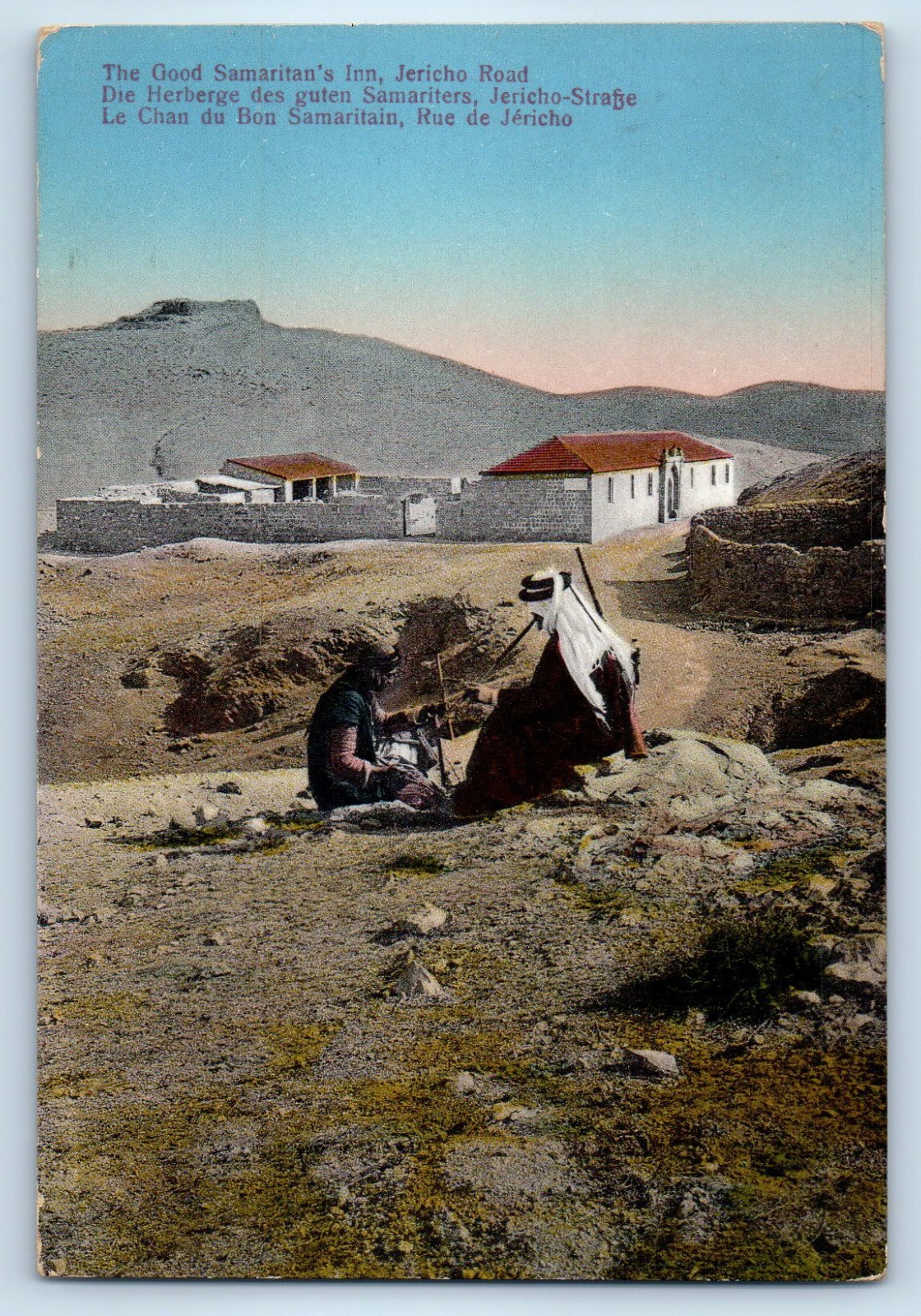 Jericho Palestine Postcard The Good Samaritan\'s Inn Jericho Road c1910