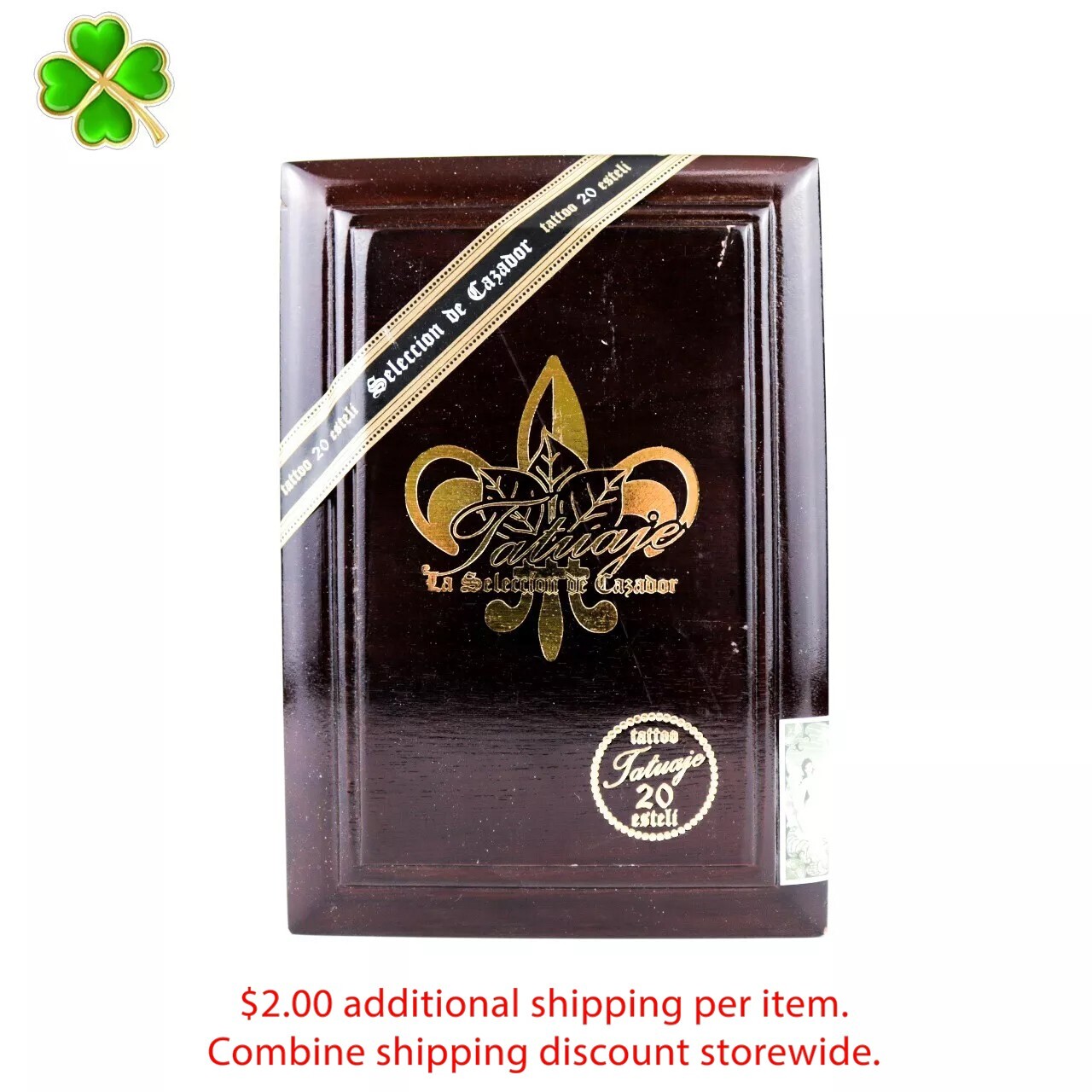 Tatuaje Grand Chasseur Empty Wood Cigar Box 7.5\ Tatuaje Grand Chasseur Empty Wood Cigar Box 7.5\