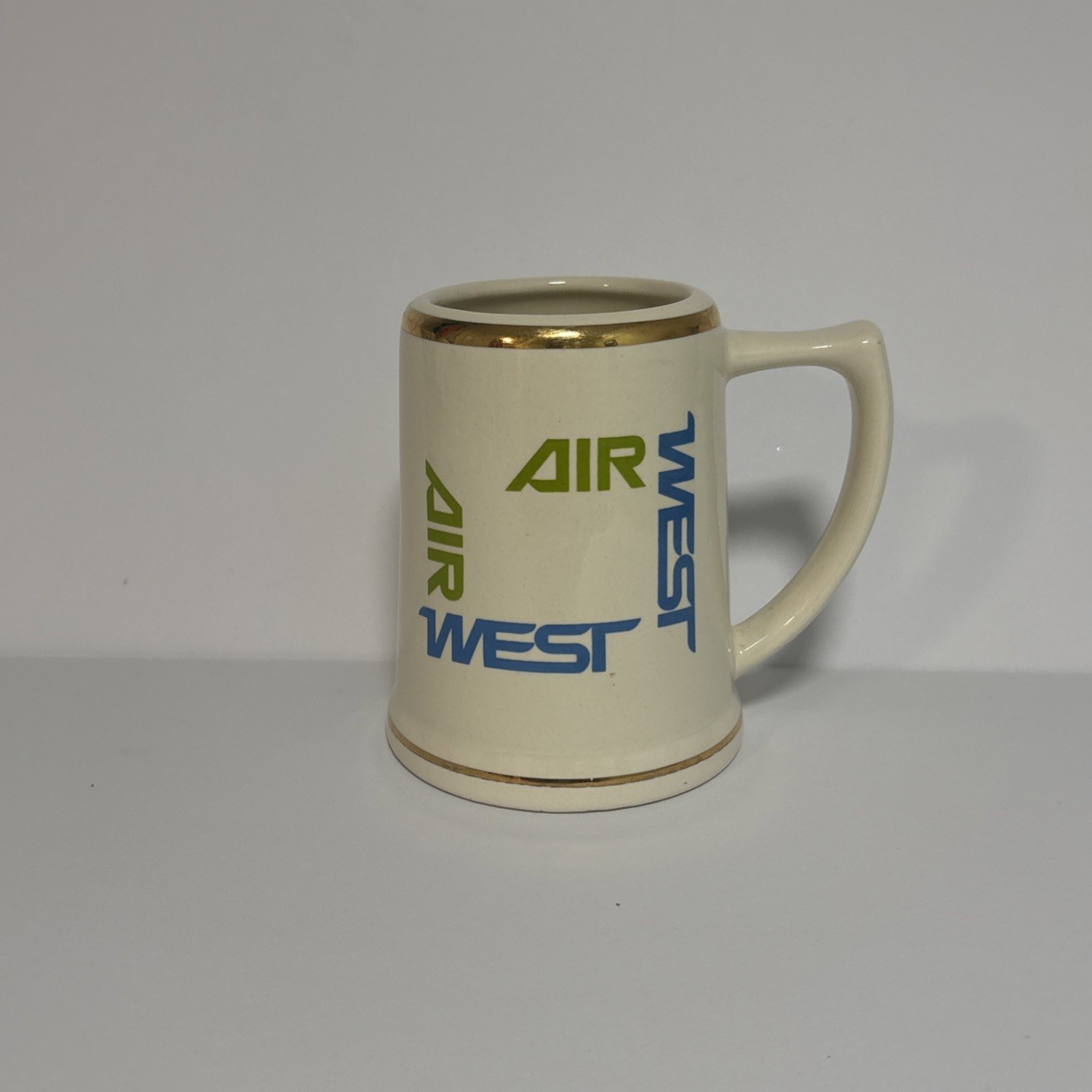 VERY RARE AIR WEST AIRLINE COFFEE CUP VERY RARE AIR WEST AIRLINE COFFEE CUP